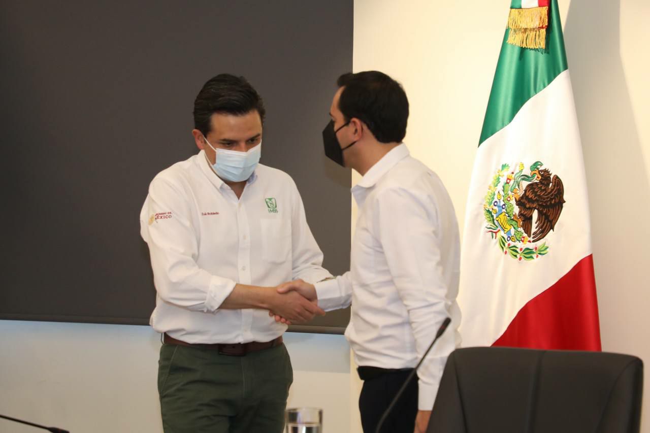 Gobernador Y Director Del IMSS Revisan Los Avances Del Proyecto Del