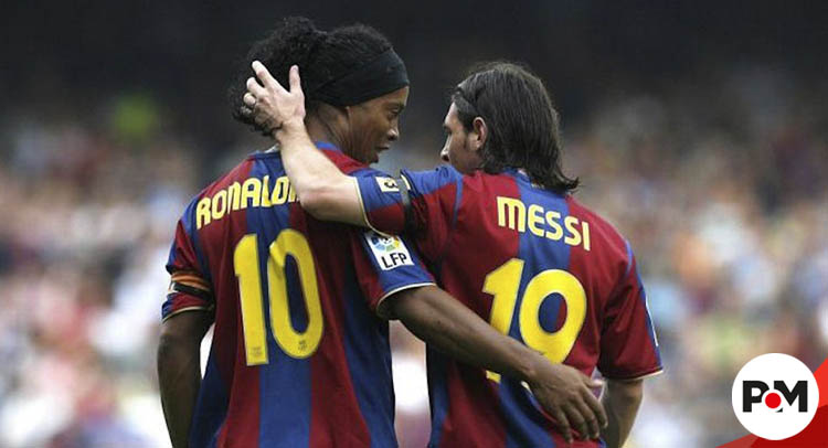 Messi le agracede a Ronaldinho en las redes sociales por sus enseñanzas