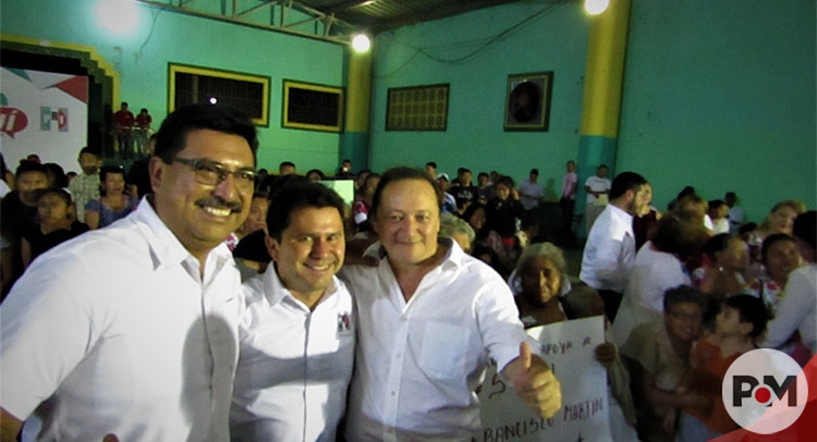 Precandidato Panchito Martín recibe a Sahuí Rivero en Oxkutzcab