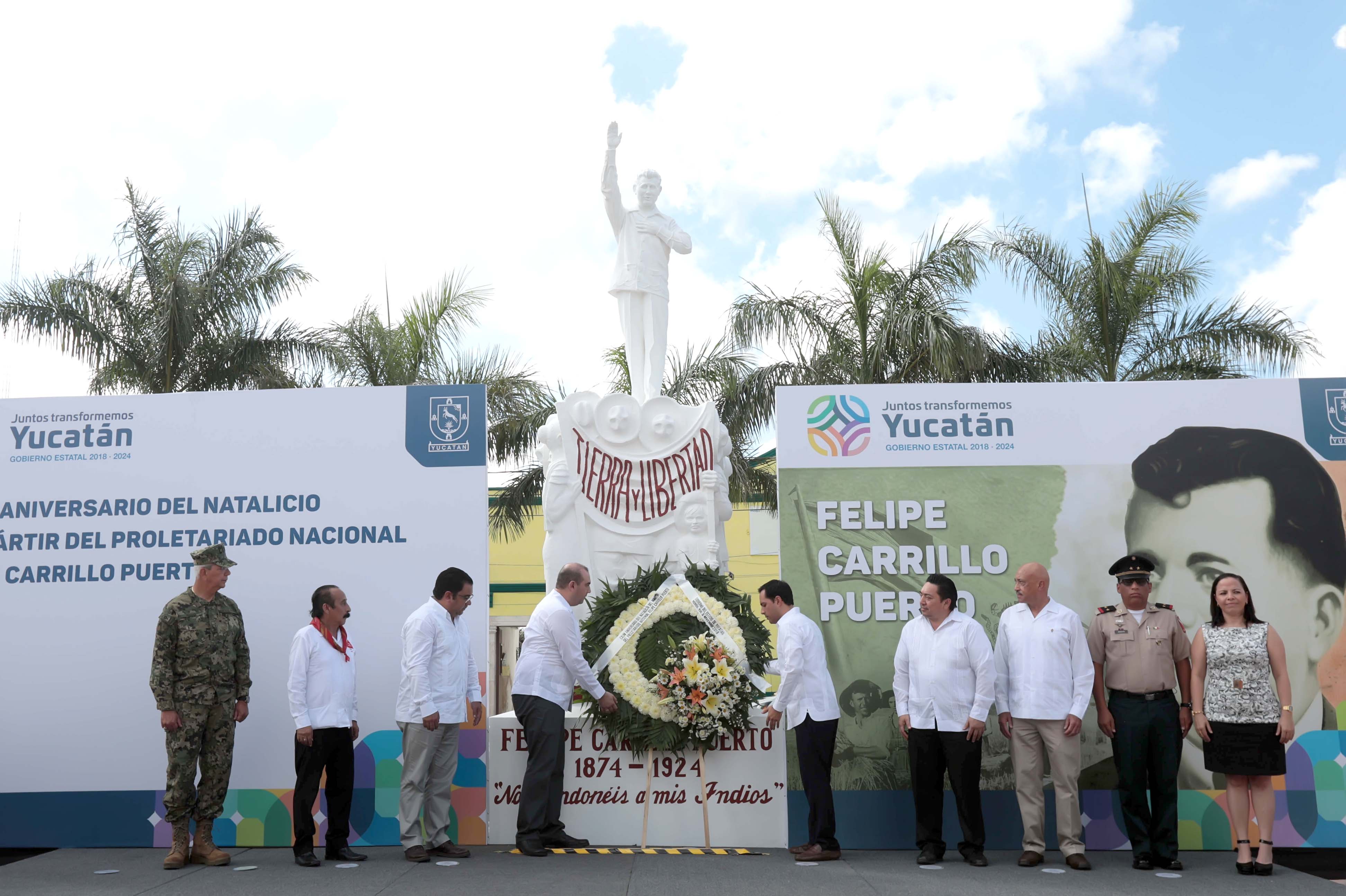 Resaltan el legado de Felipe Carrillo Puerto Punto Medio