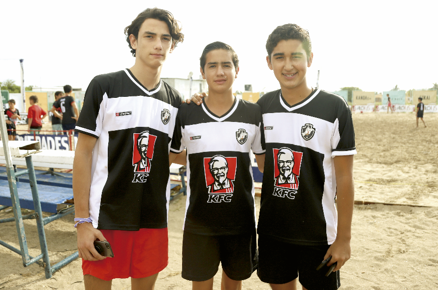 Rafael Pinzón, Rodrigo Cejudo y Bruno Pasos