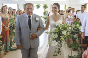 Delfio José Conde Narváez y la novia, Hilda María Conde Salomón
