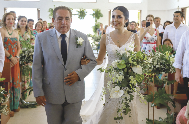 Delfio José Conde Narváez y la novia, Hilda María Conde Salomón