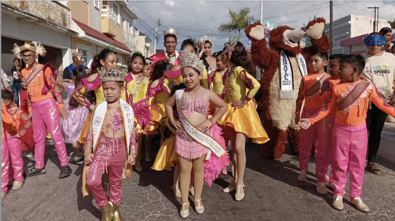 La fiesta del Carnaval de Progreso 2023, en marcha con desfile infantil