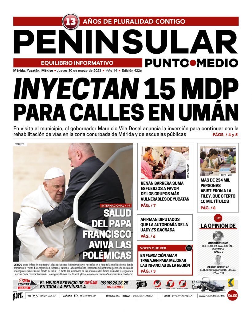 Edición impresa del jueves 30 de marzo de 2023