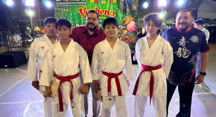 Realizan exitosa verbena para apoyar a jóvenes deportistas de ciudad caucel que competirán en Guadalajara